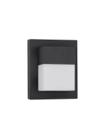 LED Außenwandleuchte IP65 17,5 cm hoch Schwarz...