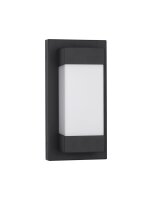LED Wandlampe außen Schwarz Weiß 29 cm hoch...