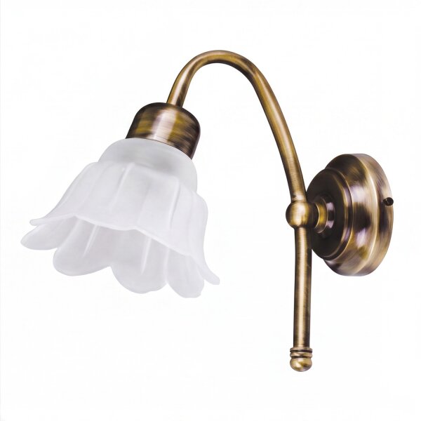Wandleuchte Messing in Antik edel Flur Schlafzimmer