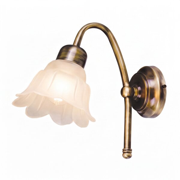 Wandleuchte Messing in Antik edel Flur Schlafzimmer