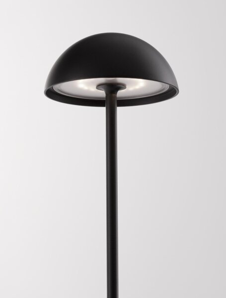 Akku Tischlampe LED IP54 32 cm hoch Schwarz Touch Dimmer