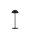Akku Tischlampe LED IP54 32 cm hoch Schwarz Touch Dimmer