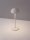 LED Tischlampe außen Weiß 32 cm hoch IP54 Akku Touch Dimmer