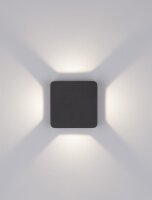 LED Außenwandleuchte flach IP65 11 cm breit...
