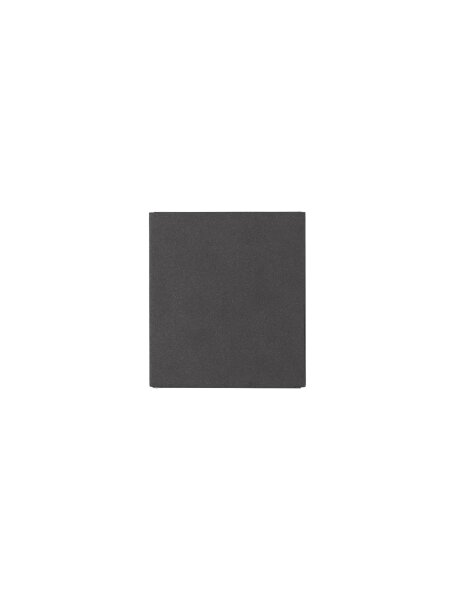 LED Außenwandleuchte flach IP65 10,2 cm hoch Anthrazit Glas