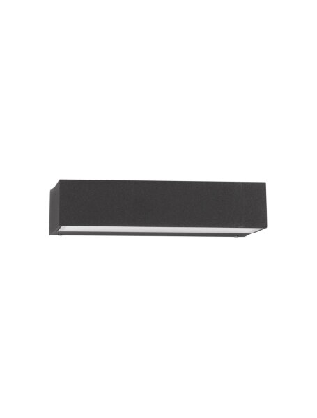 LED Außenwandleuchte schmal IP65 18 cm breit Anthrazit Glas