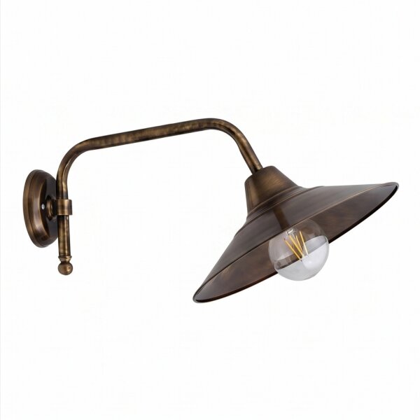 Designer Wandlampe aus Messing groß ANGELOS Treppe