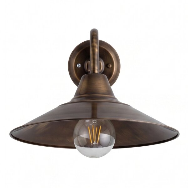 Designer Wandlampe aus Messing groß ANGELOS Treppe