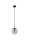 Pendelleuchte rund E27 Ø 17 cm Schwarz Grau höhenverstellbar