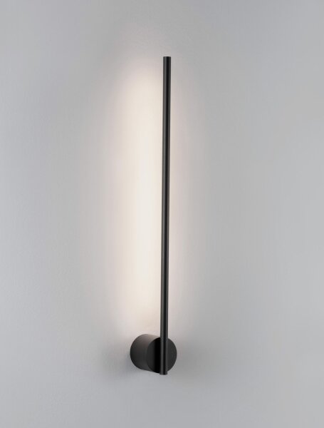 LED Wandlampe schmal 60 cm Schwarz Aluminium warmweiß 700 lm