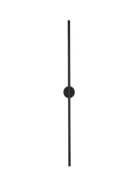 LED Wandlampe Bad IP44 schmal 90 cm Schwarz indirekt