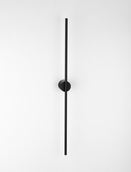 LED Wandlampe Bad IP44 schmal 90 cm Schwarz indirekt