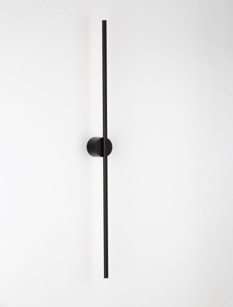 LED Wandlampe Bad IP44 schmal 90 cm Schwarz indirekt