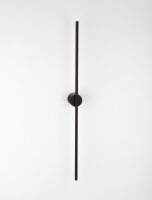 LED Wandlampe Bad IP44 schmal 90 cm Schwarz indirekt