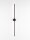 LED Wandlampe Bad IP44 schmal 90 cm Schwarz indirekt