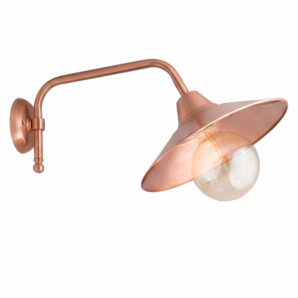 Design Wandlampe Messing in Kupfer E27 Wohnzimmer