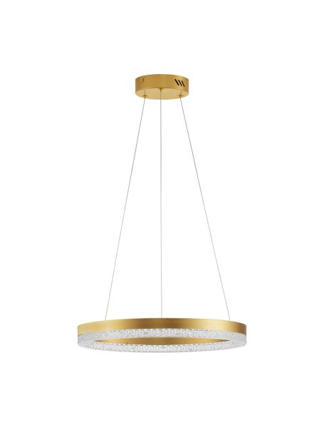 LED Pendelleuchte in Gold Ø 40 cm dimmbar Ring warmweiß