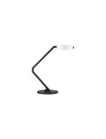 LED Tischlampe 57 cm Schwarz Wei&szlig; Touch Dimmer 2 flammig