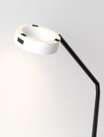 LED Tischlampe 57 cm Schwarz Weiß Touch Dimmer 2...
