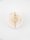 LED Wandlampe rund 20 cm breit in Gold Creme warmweiß Modern