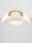 LED Hängeleuchte in Gold Creme Ø 63 cm dimmbar 3 flammig