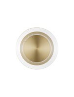 LED Wandlampe Ring 17 cm breit in Gold warmweiß CLARKE