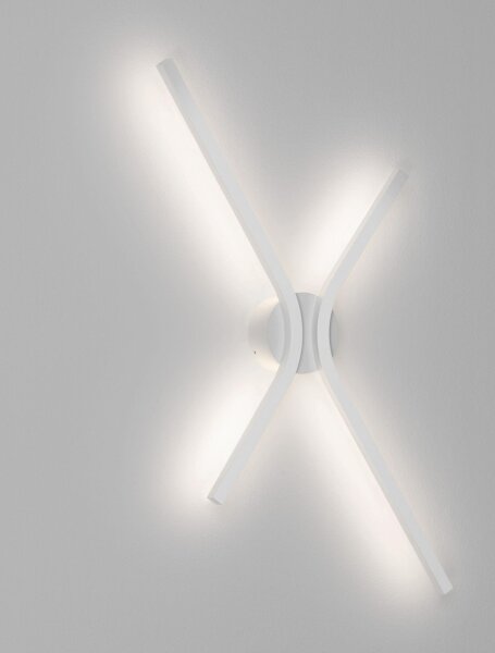 LED Wandleuchte Minimalistisch Weiß 60 cm breit indirekt