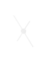 LED Wandleuchte Minimalistisch Wei&szlig; 60 cm breit indirekt