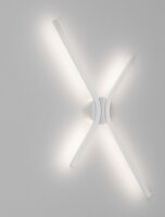 LED Wandleuchte Minimalistisch Weiß 60 cm breit...