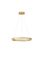 LED Pendelleuchte in Gold Ø 60 cm dimmbar Ring...