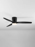LED Deckenventilator Schwarz Holz Ø 132 cm...