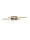 LED Wandleuchte in Schwarz Gold 54 cm breit dimmbar flach