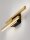 LED Wandleuchte in Schwarz Gold 54 cm breit dimmbar flach