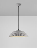 Pendelleuchte rund E27 Ø 50 cm Schwarz Beton...