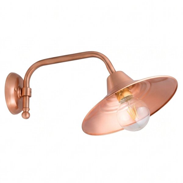 Wandleuchte Schirm in Kupfer aus Messing ANGELOS