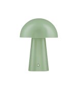 Moderne LED Nachttischlampe Akku Gr&uuml;n 22 cm Touch Dimmer