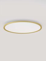 LED Deckenlampe flach Ø 60 cm in Gold dimmbar...