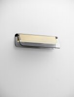 LED Wandlampe 30 cm breit in Schwarz Gold Glas...