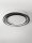 LED Deckenlampe Ring Ø 54 cm Schwarz dimmbar 3 flammig flach