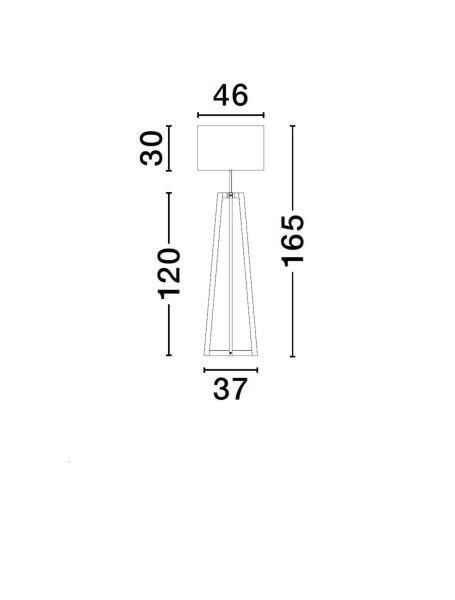 Stehlampe E27 153 cm Schwarz Grau Holz Stoffschirm Modern