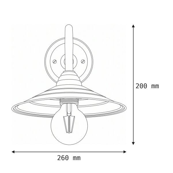 Kleine Wandlampe Messing Klassisch Antike Lampe