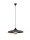 Pendelleuchte E27 Ø 61 cm Schwarz Natur höhenverstellbar