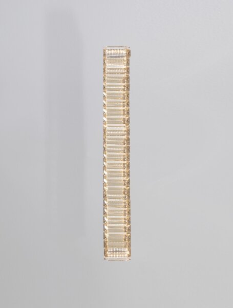 LED Wandleuchte Kristall in Gold 60 cm hoch neutralweiß