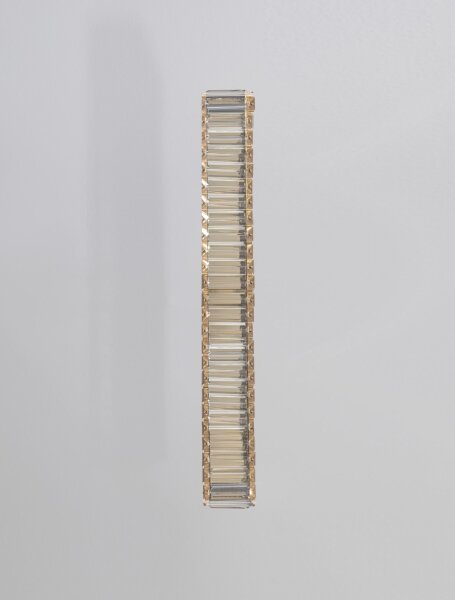 LED Wandleuchte Kristall in Gold 60 cm hoch neutralweiß