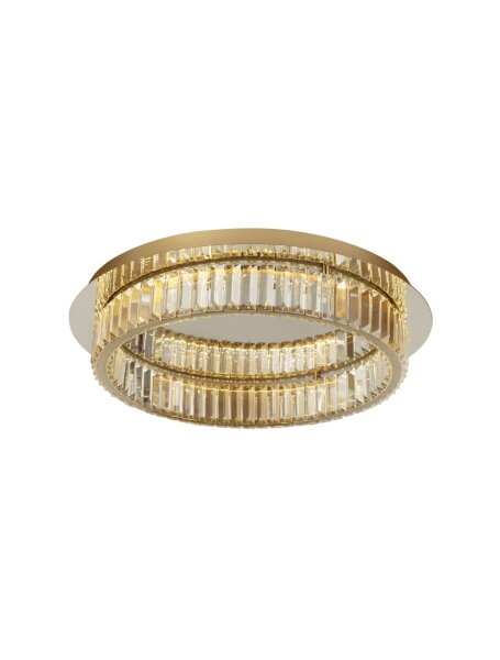 LED Deckenleuchte Kristall dimmbar Ø 60 cm in Gold Modern