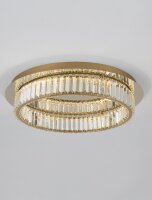 LED Deckenleuchte Kristall dimmbar Ø 60 cm in Gold...