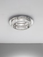 LED Deckenleuchte in Chrom Ø 50 cm dimmbar...