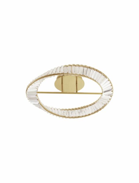 LED Deckenlampe Kristall Ø 60 cm dimmbar in Gold 3728 lm