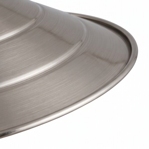 Wandleuchte mit Schirm Ø26cm Nickel Echt-Messing