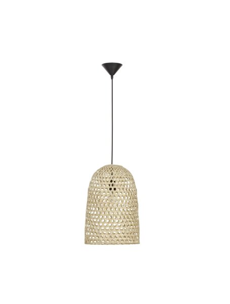 Hängeleuchte Schwarz Beige 30 cm breit E27 höhenverstellbar